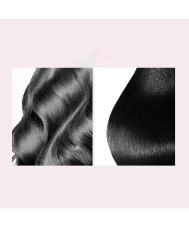 Buy 2-in-1 Ceramic Heated Curling Iron Brush for Travel - Mini Hair Curler & Straightener - Anti-Scald Volume & Smoother Hair - Blue - Buy Online on GoSupps.com