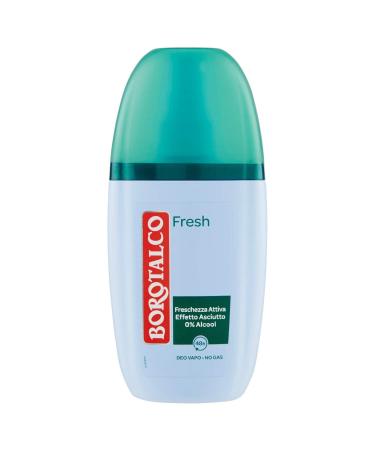 Borotalco Borotalco Vapo Fresh Deodorant with Microtalco Absorbs Sweat Alcohol Free Soft and Hydrogated Skin Fresh & Underwired Fragrance Deodorant for Men & Women 75 ml Bottle