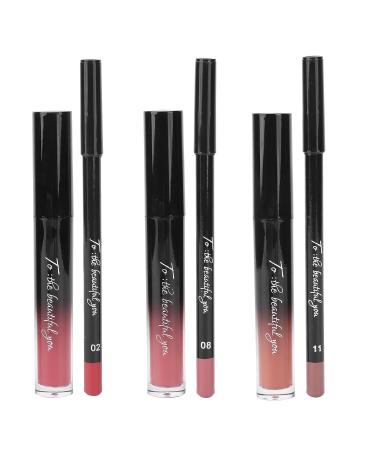3PC Matte Liquid Lipstick & Lip Liner Set - Waterproof Durable Makeup for Women | Best Cosmetics Gift - Buy Online on GoSupps.com