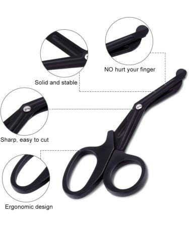 7-Inch Black Bandage Scissors - Paramedic & First Aid Trauma Scissors for Emergency Use - Buy Online on GoSupps.com