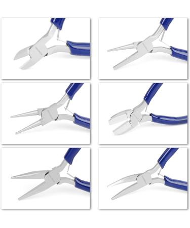 WORKPRO 7-Piece Jewelers Pliers Set - Jewelry Making Tools Kit with Carrying Pouch (Blue) - Buy Online on GoSupps.com