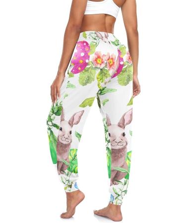 KLL Easter Bunny Women's Sweatpants - Oversized Jogger Pants for Sport, Gym, Club Wear - Large - Buy Online on GoSupps.com