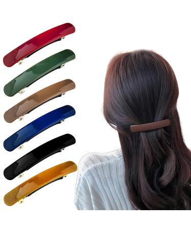 ZKHSeou 6 pieces of hair clips French hair clips for women vintage hair clips automatic classic hair clips for fine and medium hair French vintage hair accessories for women