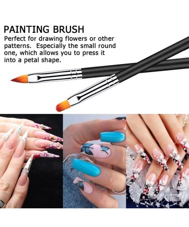 Lofuanna 6-Piece Professional Nail Brush Kit - Double End Nail Art Brushes for Dotting Painting & Gel Polish Designs - Buy Online on GoSupps.com