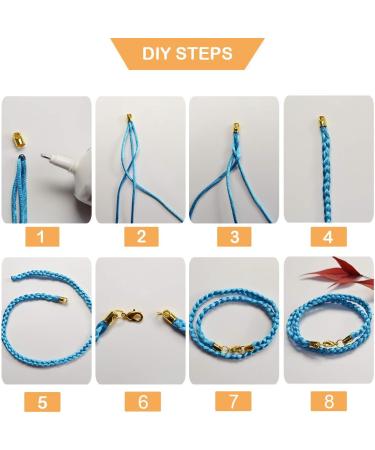 PandaHall 258pcs Brass Cord Ends Caps Bead Loop Barrel Clasp Crimp Beads for Necklace Bracelet Making - Gold Gunmetal Silver | 3 Sizes 3 Colors - Buy Online on GoSupps.com