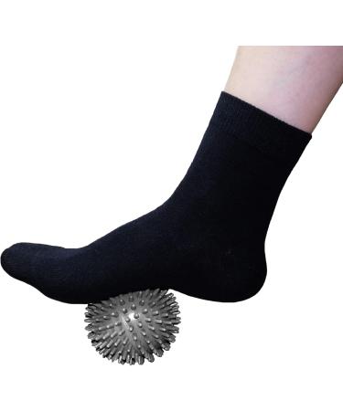 Igelball Hard Massage Ball Set - Nubby Foot Hand & Back Pain Relief for Plantar Fasciitis & Muscle Regeneration - Gray - Buy Online on GoSupps.com