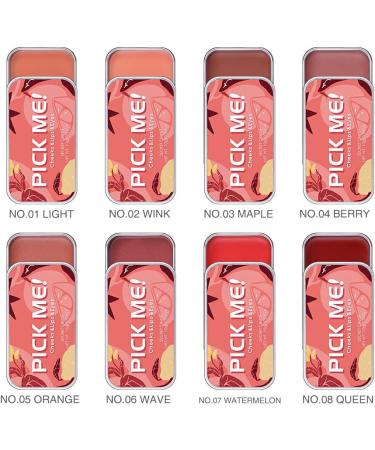 miduoidn 10g Matte Blush Long Lasting Make Up Natural 3 in 1 Blusher Eyeshadow Lipstick Pocket Eyes Lips Cosmetics Accessories Type 1 - Buy Online on GoSupps.com