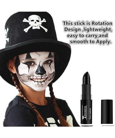 Professional Black Cream-Blendable Stick for SFX Makeup & Cosplay - Safe & Smudge-proof Face & Body Paint Stick for Halloween Sports - Go Ho Makeup Clown - Buy Online on GoSupps.com