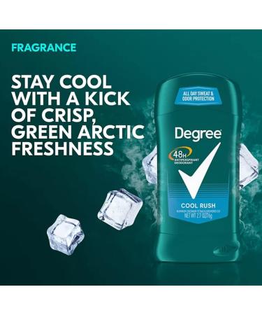 Degree Men Dry Protection Antiperspirant Cool Rush 2.7 oz (5 Pack) - Long-lasting Odor & Sweat Control - Buy Internationally - Buy Online on GoSupps.com