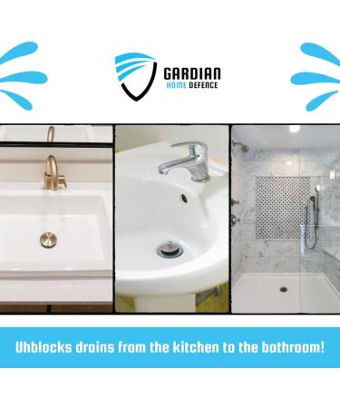 Gardian Drain Unblocker - 500 ml High Strength Drain Cleaner to Effectively Dissolve Clogs on Sinks Showers and Drains - Safe Non-Corrosive Easy-to-Use Drain and Sink Unblocker Liquid - Buy Online on GoSupps.com