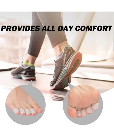 Gel Toe Protectors 20 PCS - Open Toe Sleeves for Pinky Toe - Bunion, Blisters, Corns, Hammer Toes - Toe Tubes for Friction Pain Relief - New Material - Toe Caps for Toenails Loss - Toe Sleeves for Pinky Toe - 20pcs - Buy Online on GoSupps.com