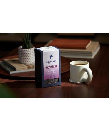 La Colombe Monaco Caf moulu moulu torr faction moyenne Notes de chocolat au lait craquelin Graham cerise noire 340 ml (lot de 1) Monaco 12 g (Lot de 1) - Buy Online on GoSupps.com