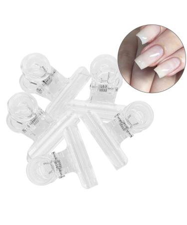 5 Pcs C Curve Nail Pinching Clips - Multifunctional Plastic Bulldog Clips for DIY Manicure & Nail Art - Buy Online on GoSupps.com