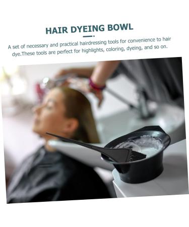 Didiseaon 1 Set Hair Coloring Tools Hair Mixing Bowl Diy Kits Salon Hair Dying Kit Hair Coloring Comb Hair Tinting Bowl Hair Coloring Supplies Hair Comb Plastic Hair Dye 20.5x6cm Black - Buy Online on GoSupps.com