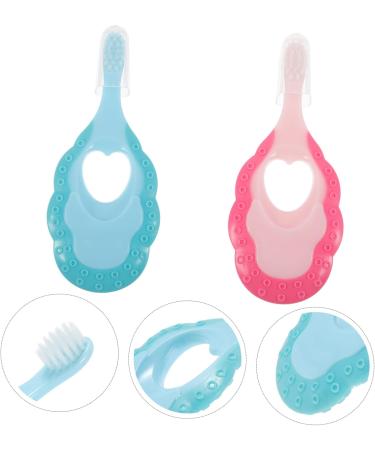 Minkissy Newborn Toothbrush Set | 8 Pcs Soft Bristle Baby Toothbrush & Teething Toy | Gentle Oral Care & Massage for Infants - Buy Online on GoSupps.com