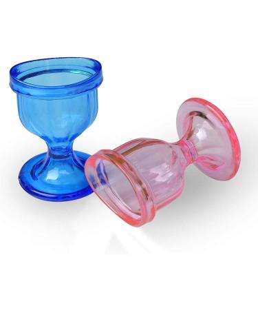 Set of 2 Blue and Pink Eye Wash Cups for Gentle and Effective Eye Cleansing - Buy Online on GoSupps.com