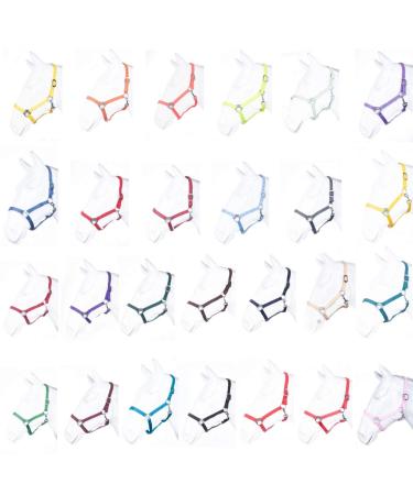 RL24 - Nylon halter BASICLINE grey Thoroughbred