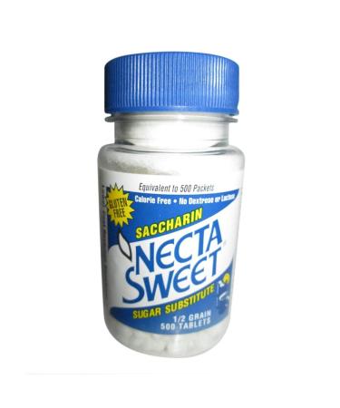Necta Sweet Saccharin Sugar Substitute 0.5 Grain Tablets - 500 Each