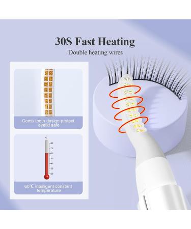 TOUCHBeauty Heated Electric Eyelash Curler - Fast Heating, Wand-Shaped Tip, Temperature Sensor - White - Buy Online on GoSupps.com