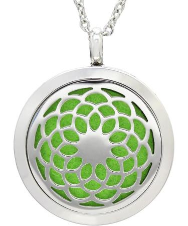 ULTNICE Aromatherapy Oil Diffuser Pendant Necklace - Essential Oil Jewelry for Stress Relief & Wellness - Buy Online on GoSupps.com