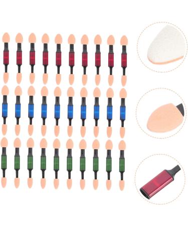 Baluue 30pcs Double Ended Eye Shadow Stick Eyeshadow Makeup Sticks Eye Makeup Brush Head Latex - Buy Online on GoSupps.com