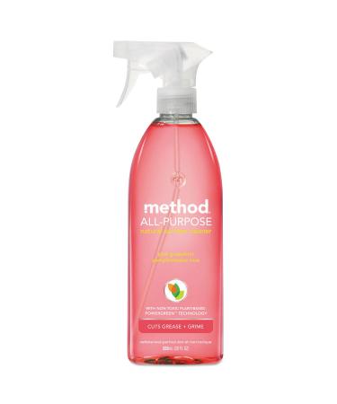 Method Products - Method - All Surface Cleaner, Pink Grapefruit, 28 oz., Bottle - Sold As 1 Each - Nontoxic all-purpose spray. - Naturally derived formula is safe on most surfaces including tile, marble, sealed wood and
