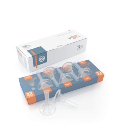 Ugo Sheath (x28) - 1 Month Supply of External Male Urinary Incontinence Catheter Condoms - Self Adhesive and Latex Free (Style: Standard/Diameter: 32mm) Style: Standard / Diameter: 32mm