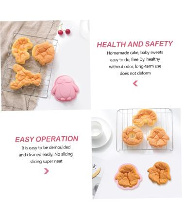 OUNONA 4 Pcs Silicone Mold Penguin Silicone Mould Non-Stick Baking Molds Silicone Dessert Mold Muffin Trays Silicone Fondant Roasting Pan Cake Mold Fondant Mold Cartoon Child Silica Gel Assorted Color 2x2pcs 12.2X11.5X3.3CMx2pcs - Buy Online on GoSupps.com