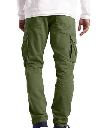 Ronony Men's Leisure Pants - Fashionable Checked Jogging Trousers Slim Fit Breathable Sports Pants for Outdoor Fitness & Yoga - Green XL - Buy Online on GoSupps.com