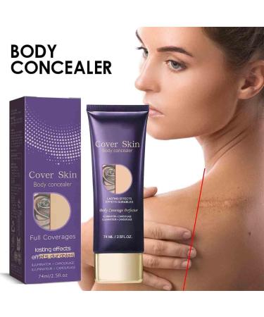 Body Coverage Perfector Scar Hiding Makeup Makeup Body Concealer Long-Lasting and Waterproof Formula Lightweight Application Perfect Makeup for Face Legs and Body (2 pcs) - Buy Online on GoSupps.com