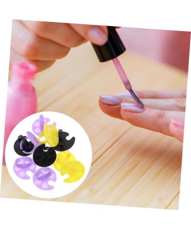  FRCOLOR FRCOLOR 10pcs gel nail palettes for painting nails nail polish mixing plate nail polish mixing palette foundation color drawing artist finger ring mix palette - Buy Online on GoSupps.com