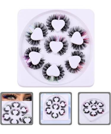 Beaupretty 7 Pairs False Lashes Colored Lash Extensions False Lash Extensions Cosmetic Lashes Lash Clusters with Color Cosplay Lashes Color Lashes Colored Lashes Chemical Fiber Russia Eyelash - Buy Online on GoSupps.com
