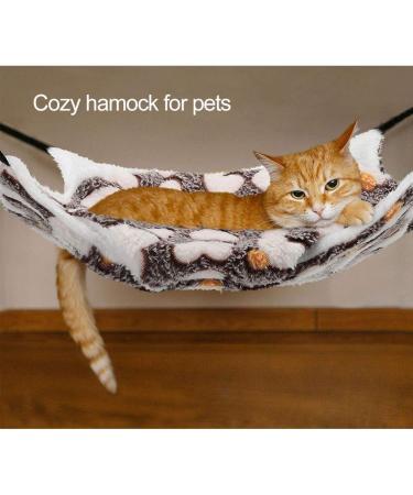 KILLIAN'S Small Pet Cage Hammock Bed - 2 Layer Snuggle Hideaway for Hamster, Guinea Pig, Rat, Ferret - Brown - Buy Online on GoSupps.com