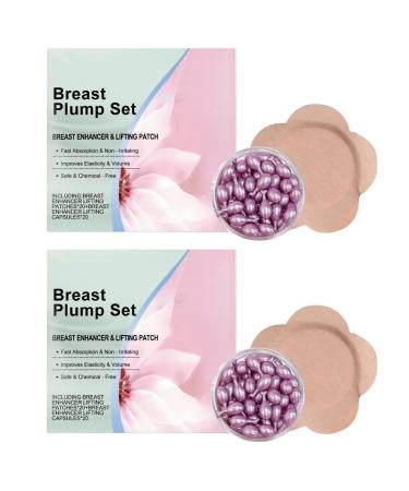 Ensemble de soutien et de modelage de la poitrine 20 patchs + 20 capsules - Redessine votre poitrine formule raffermissante discr tion hydratation et lissage.