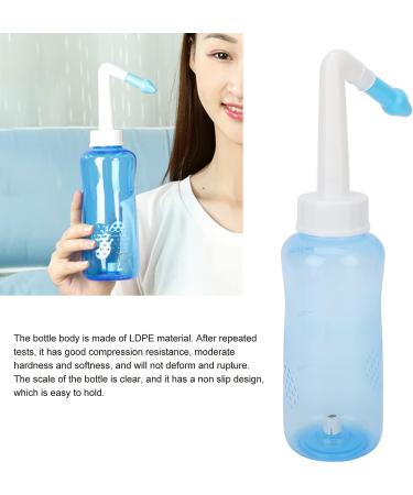 300ml Nasal Irrigation Set | Nose Rinse Cleaner with Changeable Spray Head | Sinus Rinse Bottle for Dust and Foreign Object Removal - Buy Online on GoSupps.com