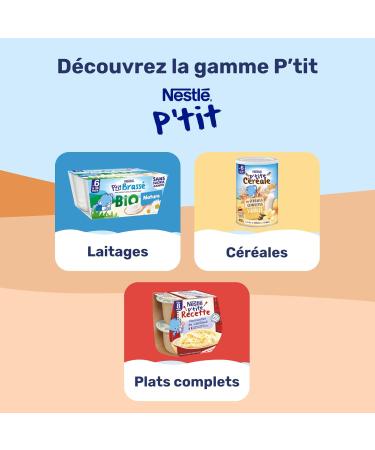 Nestl - P tit Gourmand biscuit - Cr me Dessert Gourmande pour B b 6 Mois+ - Alimentation B b au Lait Entier Fran ais - Moins Sucr - Source de Calcium - Sans Colorant ni Conservateur 4x100g (Lot de 6) - Buy Online on GoSupps.com