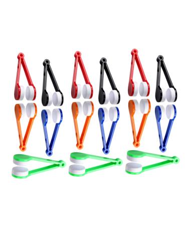 FRCOLOR 15pcs Glasses Cleaning Clip Portable Eyeglasses Wiper Portable Glasses Clean Glasses Cloth for Eyeglasses Eyeglass Cleaner Tool Glasses Cleaning Tool Mini Plastic Cleaning Wipe