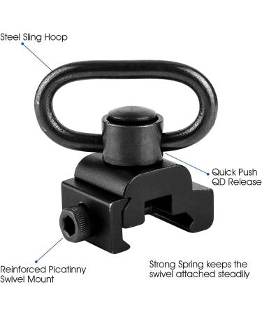 BOOSTEADY QD Quick Detach Sling Swivel | Durable Two Point Sling Mount for Secure International Shipping - Buy Online on GoSupps.com