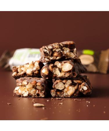 HEJ Bite Vegan Nut Bar Snack - 12 x 40g Dark Chocolate - Healthy Plant-Based Treat for Guilt-Free Snacking - Buy Online on GoSupps.com