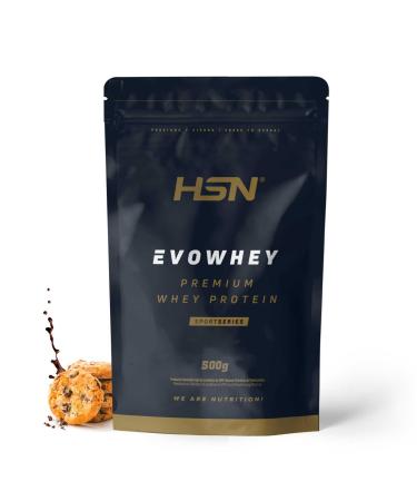 HSN HSN Evowhey Protein 2.0 Whey Protein Concentrate | Chocolate Biscuit Flavour 500g 17 Takes Per Pack | Whey Protein Concentrate | Non-GMO Vegan Gluten Free & Soy Free