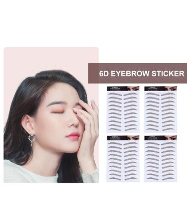 Beaupretty 4pcs Hair-like Eyebrow Stickers | Waterproof Transfers for Natural-looking Brows (Brown 1) - Women Men - Buy Online on GoSupps.com
