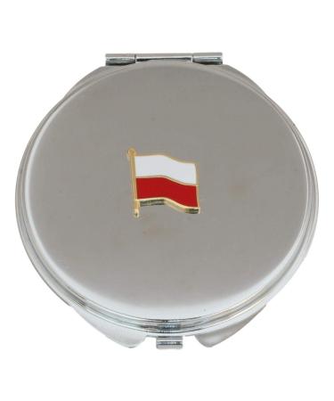 Polish Flag Compact Mirror Handbag Gift With Free Engraving 488