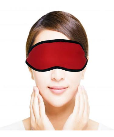 Microwavable Eye Mask Reusable Thermal Eye Compress Pad Hot Cold Treatment Natural Flaxseed Filling Relief from Dry Eyes Migraines Soothes Hangover