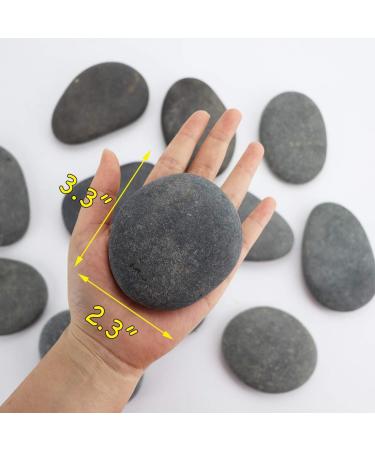 Smooth Painting Rocks 3-4 inches - Pack of 12 for Art Crafts and Decoration - Buy Online on GoSupps.com