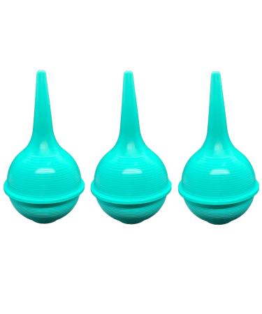 Comfort Soft Sterile Ear Bulb Rubber Hand Squeeze Baby Bulb Suction Sucker - 3 oz - Nasal - Ulcer (3 Pack)