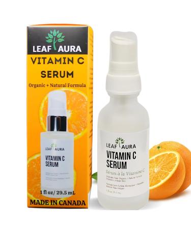 Vitamin C Serum Sulphate-Free Organic+ Natural Formula Brightens Uneven Skin Made In Canada 29.5ml