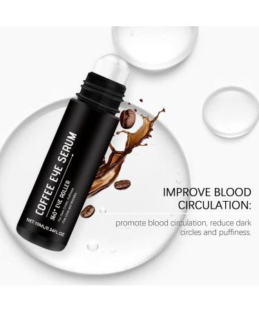  Hengxuan Anti Aging Coffee Eye Serum Dark Circles Treatment Anti Puffiness Eye Cream for Men Women Under Eye Brightening with Green Tea Extract (2) - Buy Online on GoSupps.com