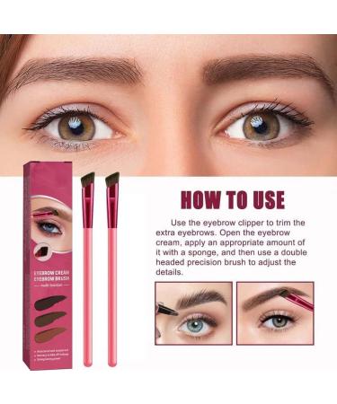 EZGHAR Home Eyebrow Care Kit 4d Laminated 4D Laminated Brow Home-Grooming Kit Multi-function Eyebrow Concealer Contour Brush 4D Hair Stroke Brow Stamp Brush-Waterproof and Long Lasting (3PCS) - Buy Online on GoSupps.com