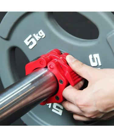 Qimei-Shop Dumbbell Closures | Quick Locks & Slip-Resistant Barbell Collars for 50mm Olympic Weightlifting - Fitness Training Equipment - Buy Online on GoSupps.com