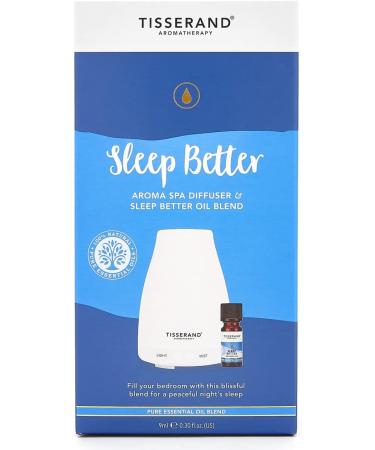 Tisserand Aromatherapy Sleep Better Spa Diffuser Set with Lavender Jasmine & Sandalwood Oil - 9ml - Buy Online on GoSupps.com